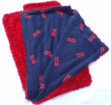 Red and blue blanket